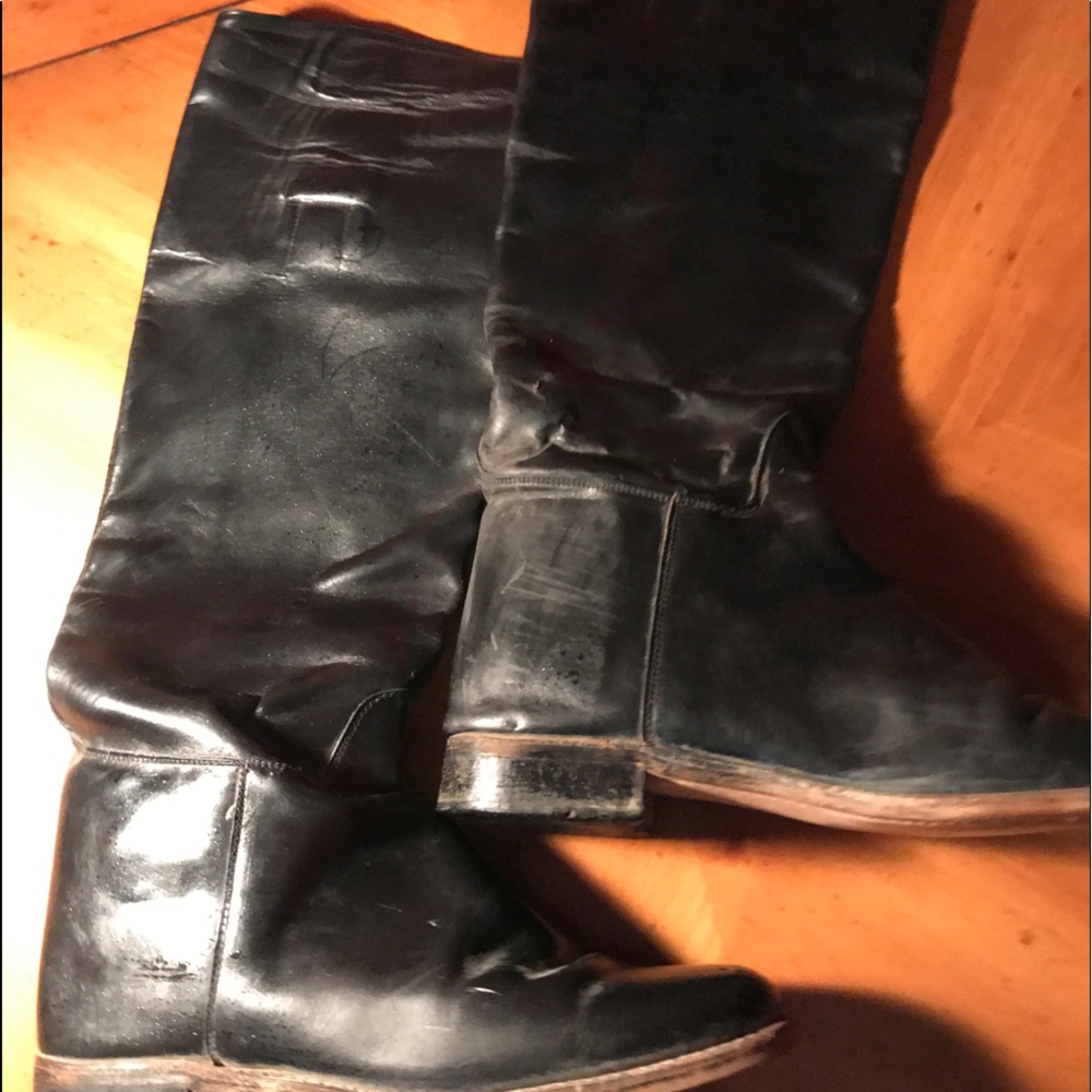 Leather riding boots size 7B